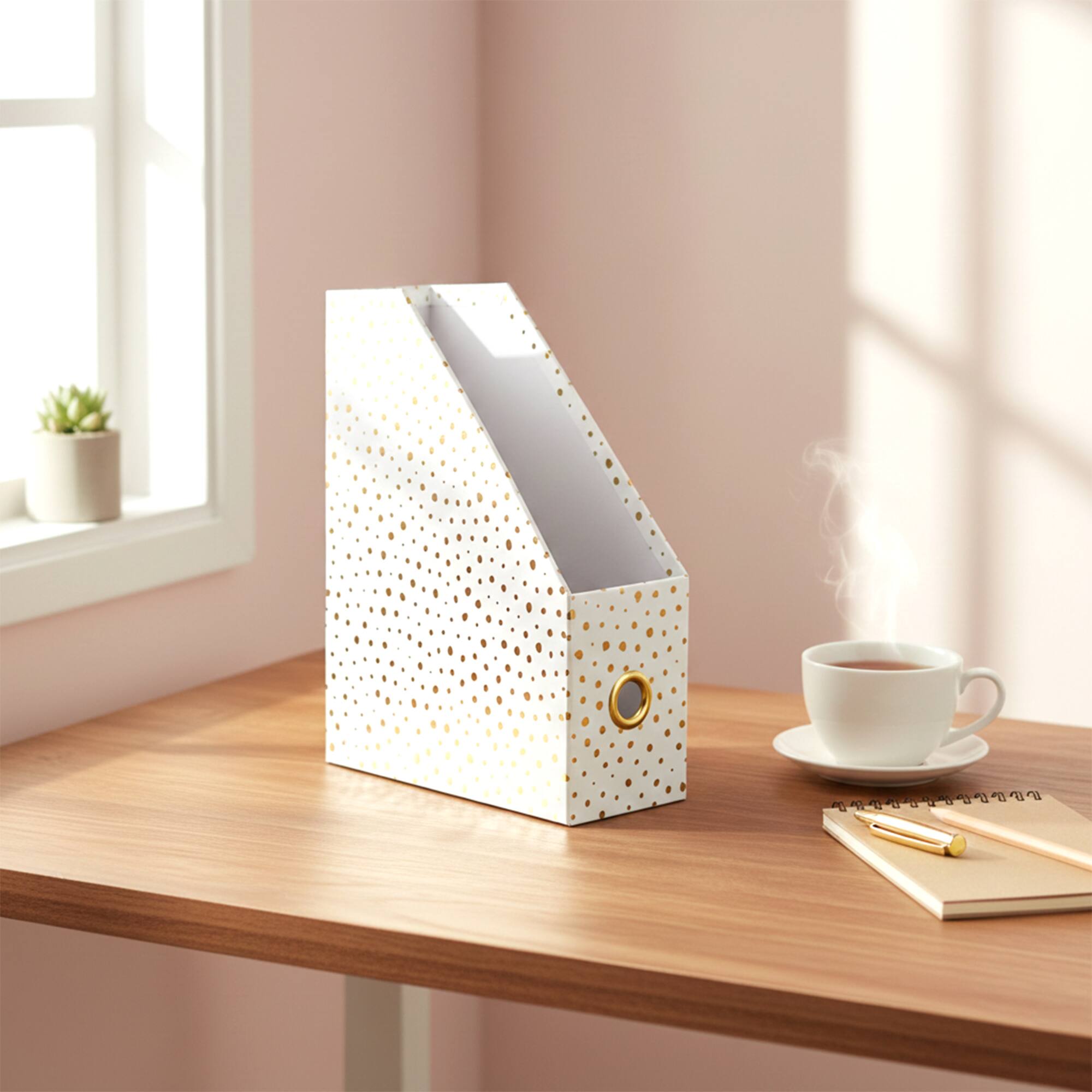 Gold Dots Magazine Bin by Ashland®